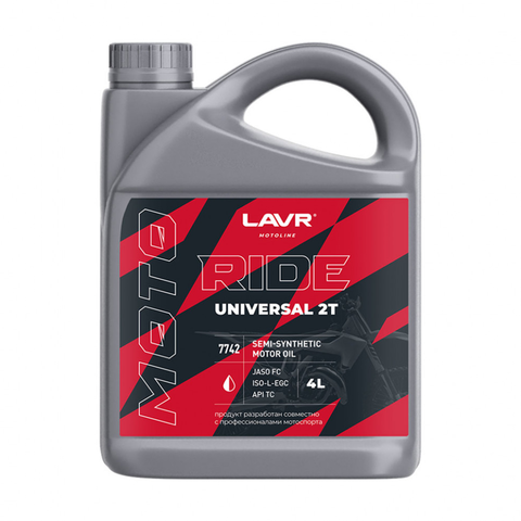 Моторное масло LAVR MOTO Ride Universal 2T FC 4л