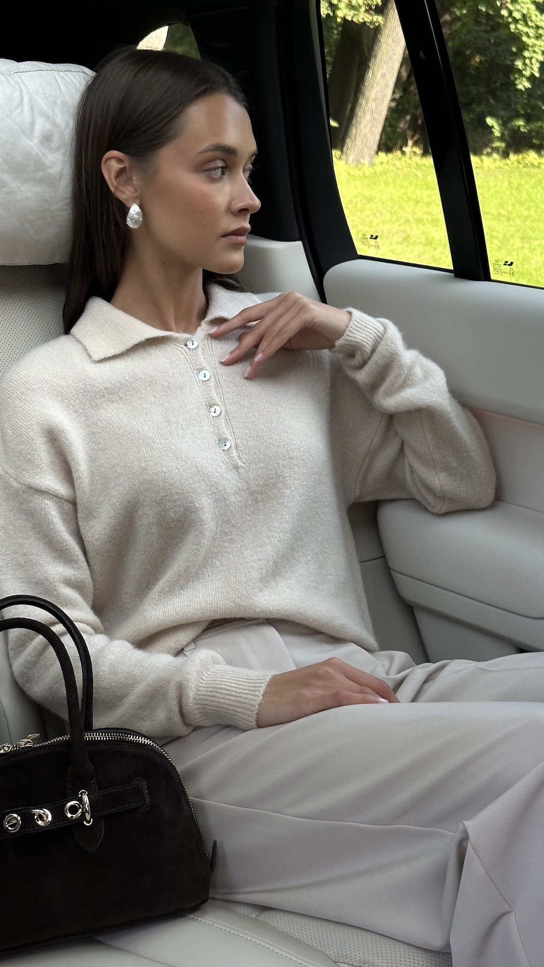 Инкрустированные матовые серьги в виде капель PREMIUM QUALITY