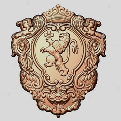 Силиконовый молд № 2062 Герб щит