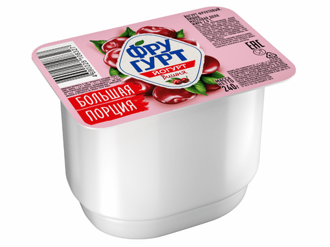 Йогурт Фругурт 2% 240г вишня, шт
