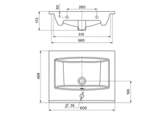 Умывальник Элина 60