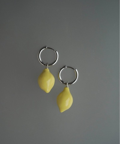 серьги-кликеры «лимончики»