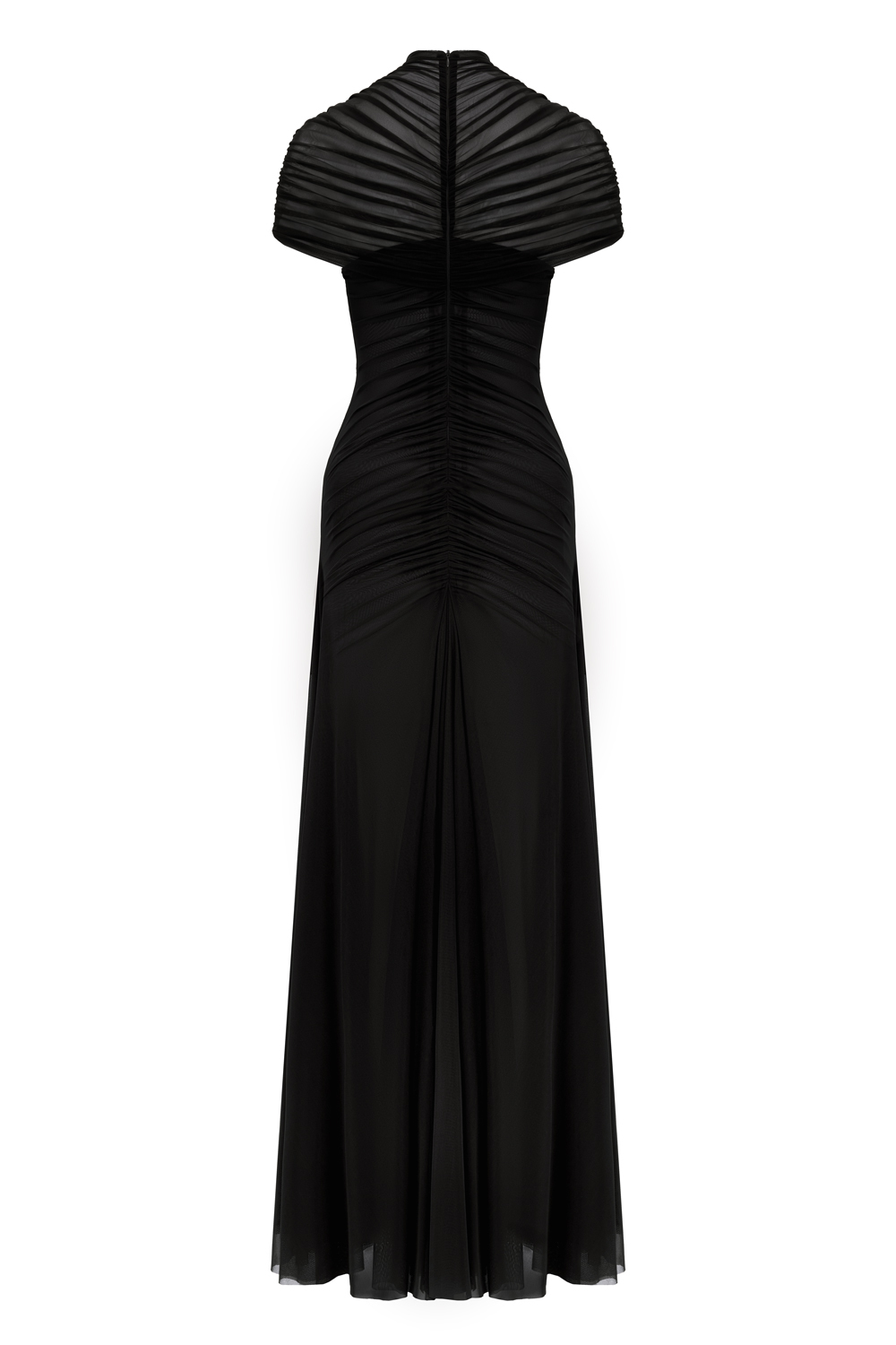 Платье из сетки черное