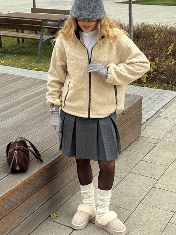 Флиска Тэдди бежевый