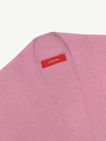 Кардиган с планкой из мягкой шерсти