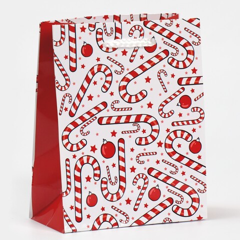 Пакет подарочный XS вертикальный, «Зимняя история», 12*15*5 см (Д*В*Ш), 1 шт.