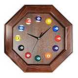 Часы 8 граней ясень/шпон (№6) фото №0