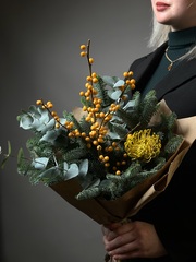 Хвоя в букете «Зимний букет из леса»