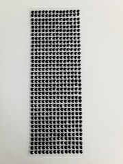 Стразы клеевые, Черный, 6 мм, 504 шт.