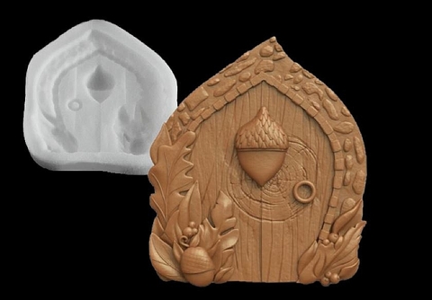 Силиконовый молд № 428 Дверь ( серия домики для гномов и фей)