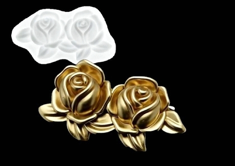 Силиконовый молд Две Розы