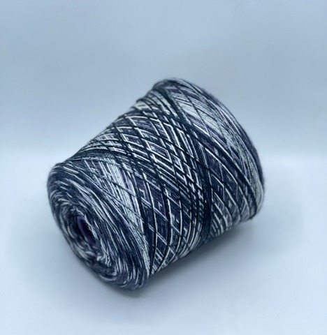 Filati Vinezia, Calzeteria,400м.75% Меринос, 25% Полиамид, Темно-серый, деграде, 37509