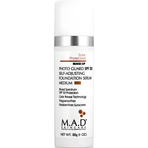 M.A.D. Skincare Подстраивающаяся сыворотка-основа под макияж с защитой SPF50 Medium | Photo Guard Spf 50 Self-Adjusting Foundation Serum Medium