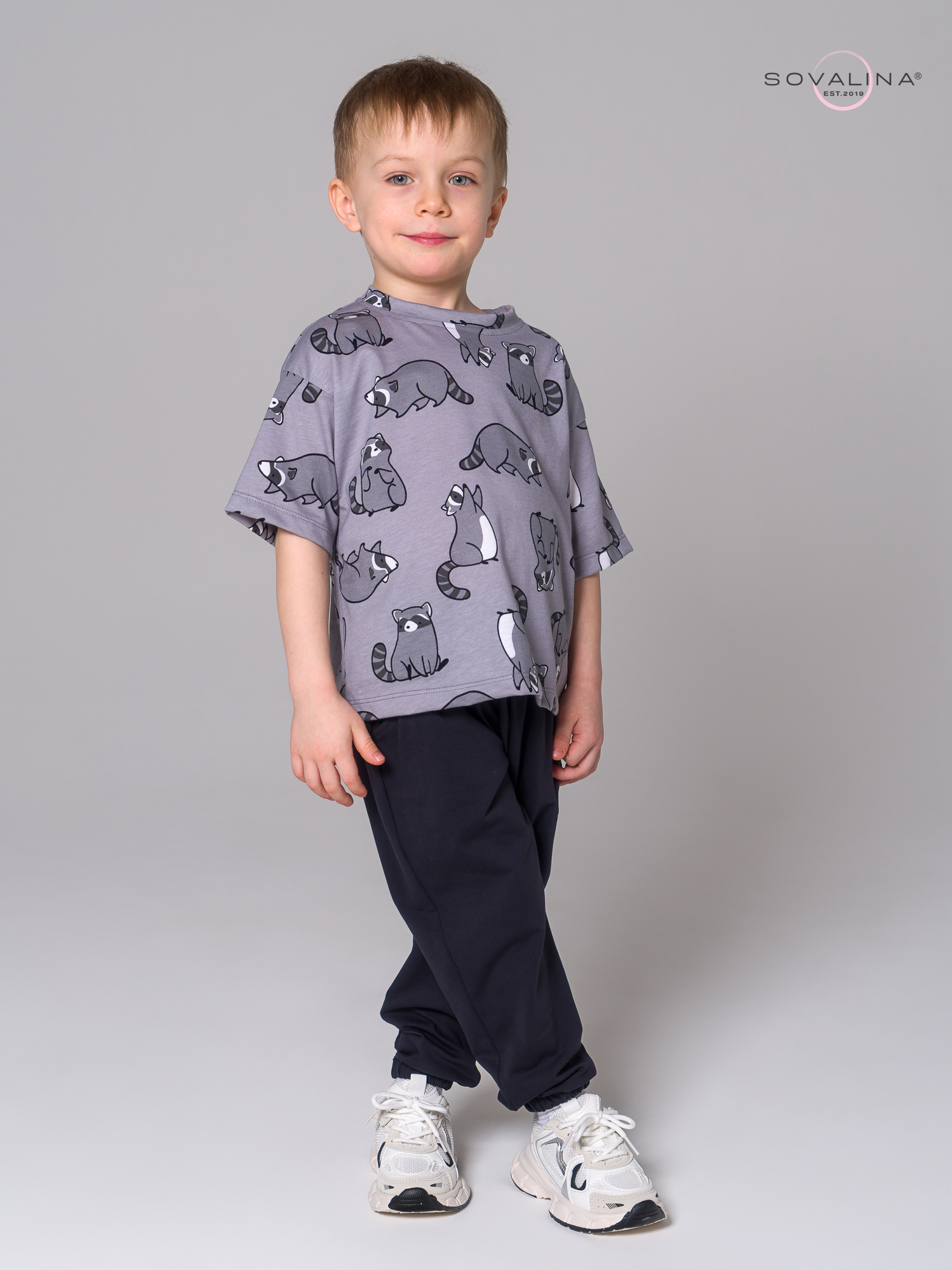 Костюм Daily men енотики серые-антрацит