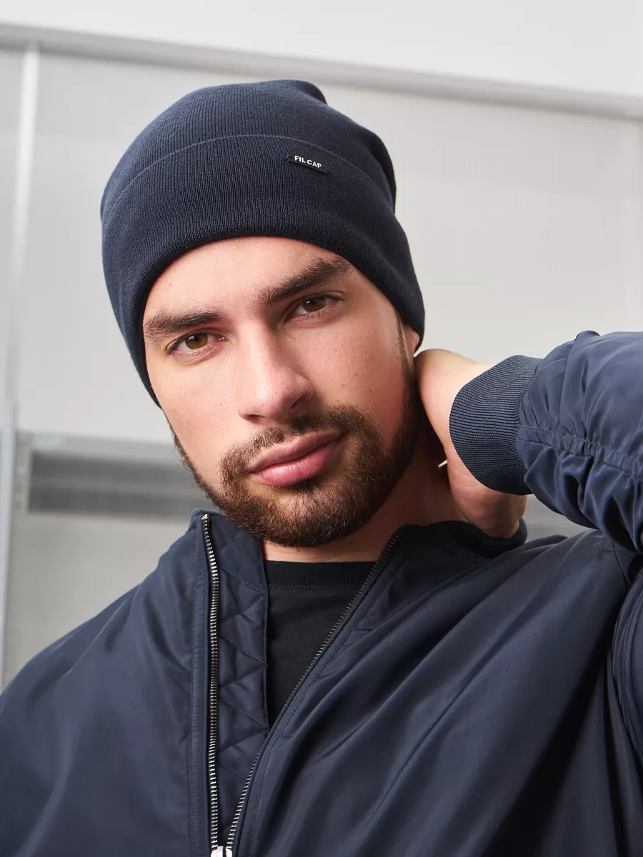 Шапка бини зимняя весенняя с флисом