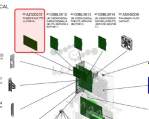 Ricoh Power pack:tts:h:(PCB16) original D0A46137
