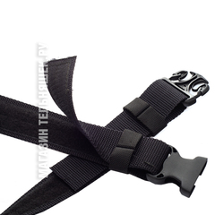 Купить ремень МВД черный универсальный - Магазин тельняшекюру 8-800-700-93-18Ремень стропяной МВД нового образца Черный с пряжкой Фастекс с тиснением в Магазине тельняшек