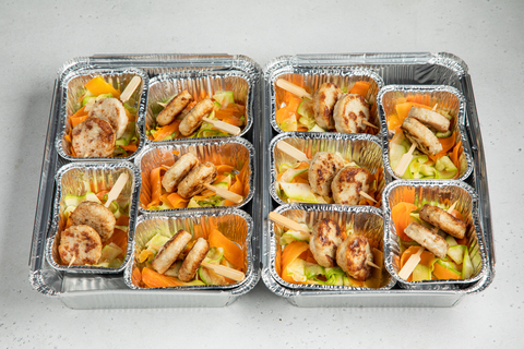 Куриные биточки с тельятелли из овощей, 10 шт.