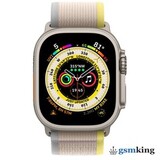 Apple Watch Ultra GPS + Cellular 49mm Titanium Case with Yellow/Beige Trail Loop