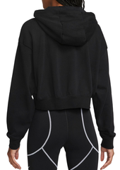 Женская теннисная куртка Nike Sportswear Club Fleece Oversized Crop Hoodie - black/white