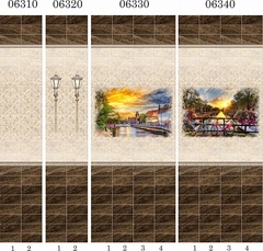 Панель ПВХ фотопечать 3D Panda Вечер в Голландии 2700х250 мм