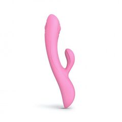 Розовый вибратор-кролик Bunny & Clyde - 22,5 см. - 