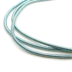 Канитель мягкая, гладкая, KAN/MF, 1 мм, глянец, циан