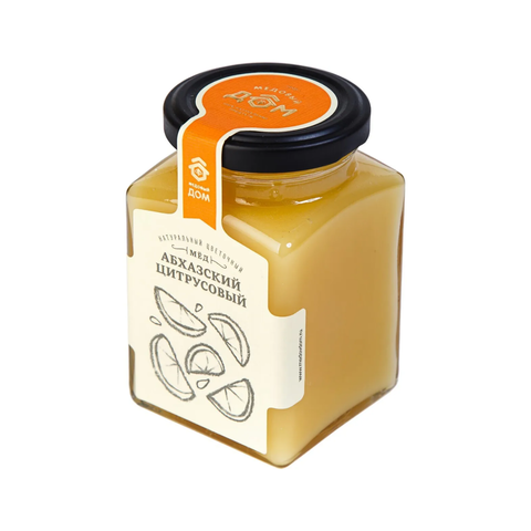Мёд «медовый дом» натуральный цветочный Абхазский цитрусовый 320г стекло