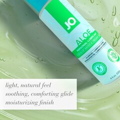 Лубрикант на водной основе с настоем органического алоэ и гиалуроновой кислоты/ JO ALOE - 120 мл.