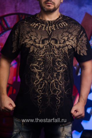 Affliction | Футболка мужская Foliage Tee A741 перед