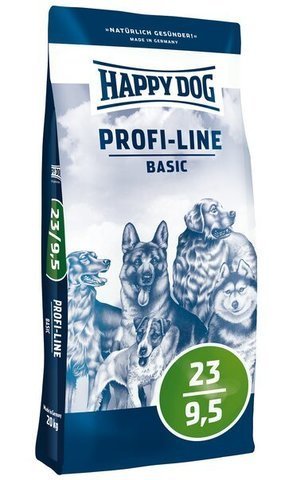 купить Happy Dog Profi-Line Basic 23/9,5 сухой корм для взрослых собак с нормальными потребностями в энергии 20 кг