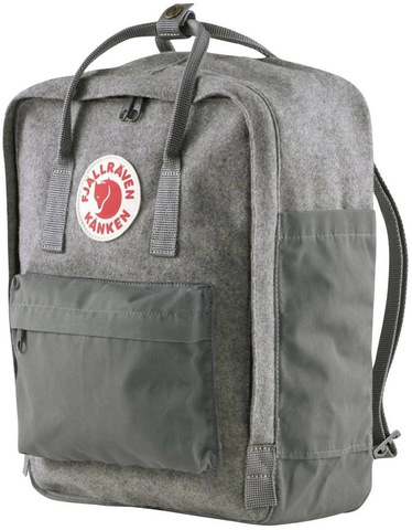 Картинка рюкзак городской Fjallraven Kanken Re-Wool 027 Granite Grey - 1