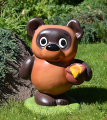 Фигурка Мишка с горшочком меда (полистоун)