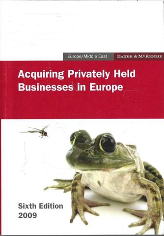 Acquiring Privately Held Businesses in Europe