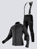 Утеплённый лыжный костюм 905 Victory Code Storm Active Black с лямками мужской
