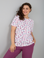 Футболка Фкл-222/экрю-цветныемазки