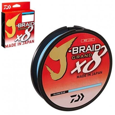 Купить шнур плетеный Daiwa J-Braid Grand X8 135м 0,24мм (22кг) синяя