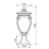 Фонарь уличный Outdoor Fleur O414FL-01BZ