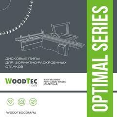 Подрезная коническая пила WoodTec для форматно-раскроечных станков Ø120х22х2,8-4,0 Z=24 KON