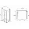 Abber Sonnenstrand AG04100C-S85 Душевой уголок, 100x85x195, цвет: хром