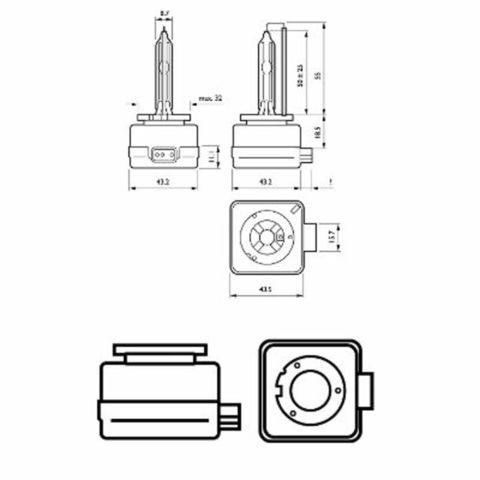 Лампа ксеноновая D1S PHILIPS 1 шт. PK32D-2 85415VIS1