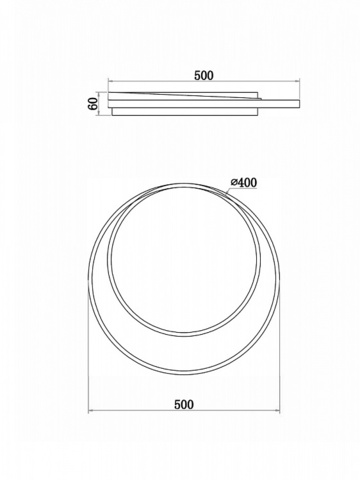 Потолочный светодиодный светильник Freya Lisoa FR10032CL-L98B