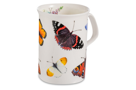 Кружка 320мл Roy Kirkham Сад бабочек Крапивница и Павлиний глаз Ланкастер