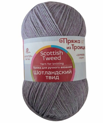 Пряжа "Шотландский твид", 100% шерсть, 100 гр - 360 м, сиреневый меланж