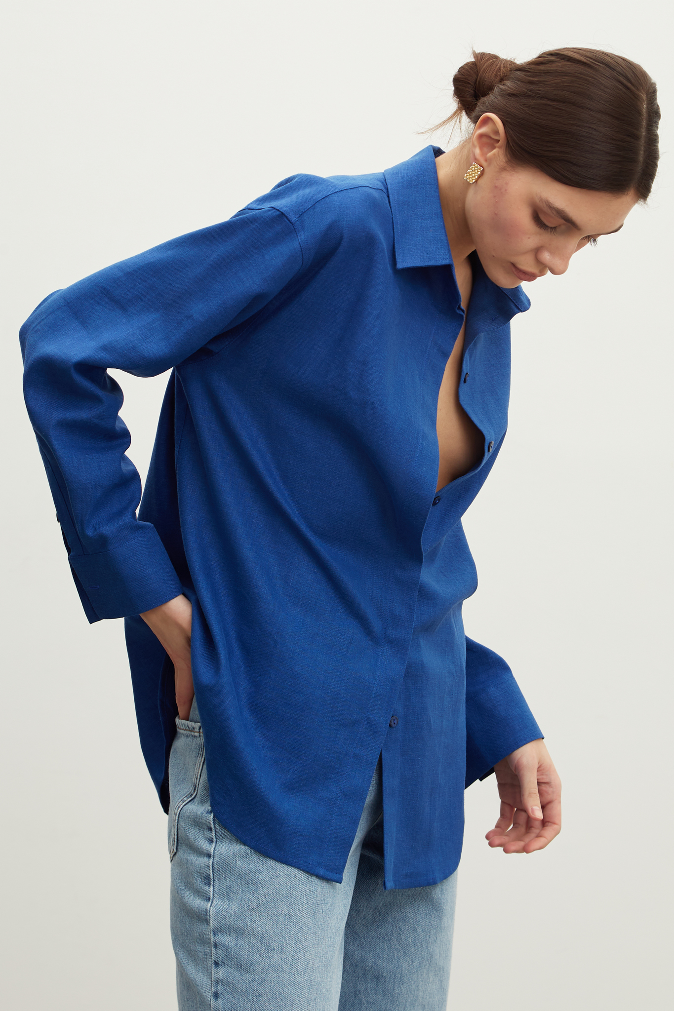 Рубашка Хельсинки Электрик лен – купить за 6 700 ₽ | CLASSY brand