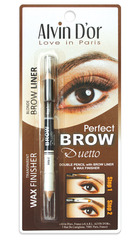 Alvin D`or P1-4 Дуэт для бровей двойной карандаш+Воск Brow Perfect (тон 04 Blonde)