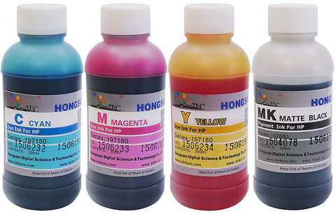 Комплект чернил Dctec для HP DesignJet HP T730, T830 пигмент/водные, 4 x 200 мл