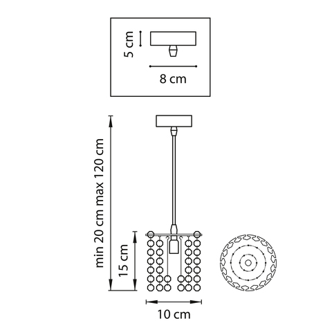 Подвесной светильник Cristallo Lightstar 795312