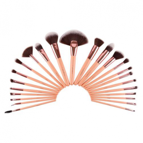 Beauty Creations Luxe Coral Brush Set - 24 pc