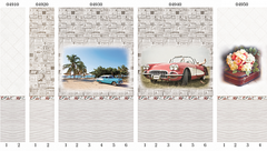 Панель ПВХ фотопечать 3D Panda Винтаж 2700х250 мм